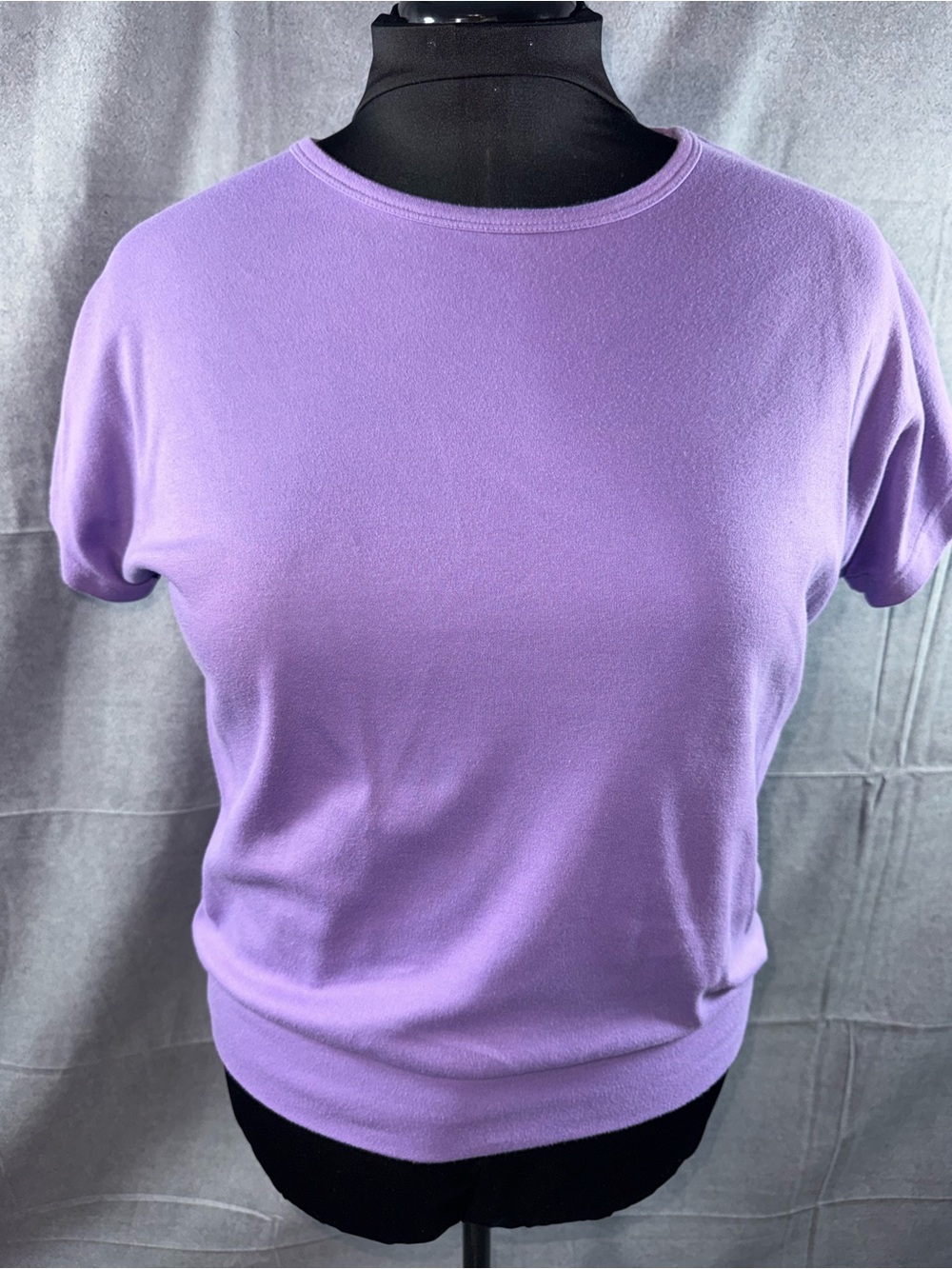 3073-BFA Classic Crewneck Short Sleeve Top in Lavender